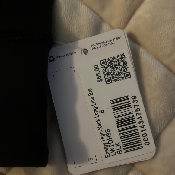 Lululemon Black Sports Bra - Picture 2 of 4